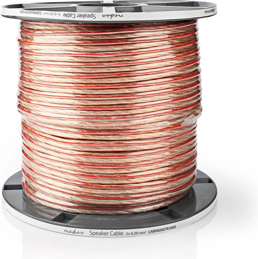 Nedis Speaker-Kabel CABR6000TR1000 - 2x6.00mm² - 100m - Transparant