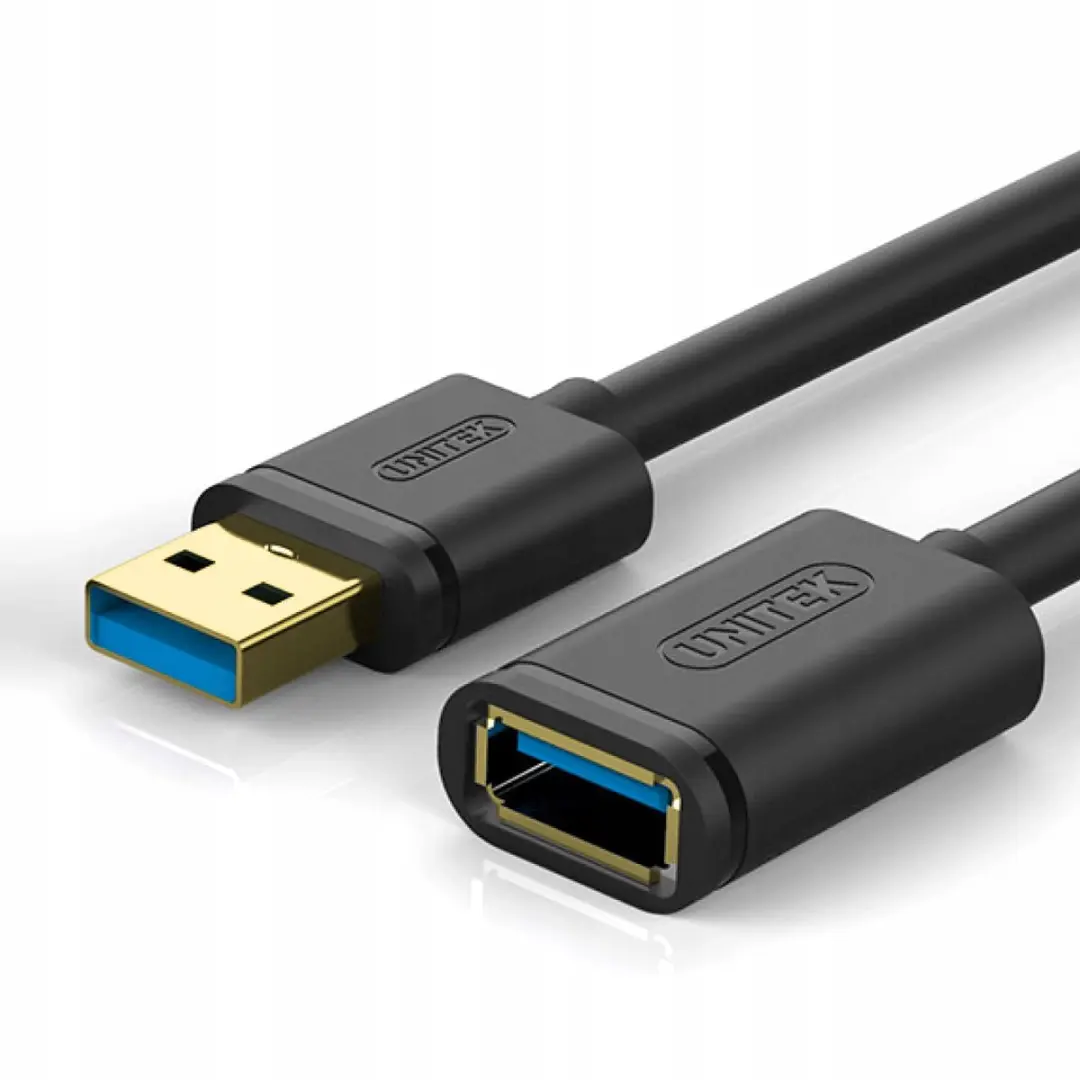 Unitek USB 3.0 Verlengkabel 1m - Zwart