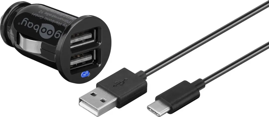 Goobay USB-A Autolader 2x 2,1A