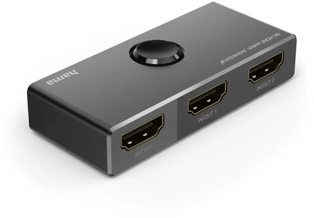 Hama 8K HDMI-Switch Bidirectioneel 1in2 Out/2in1 Out - Zwart - afbeelding 6 van 6