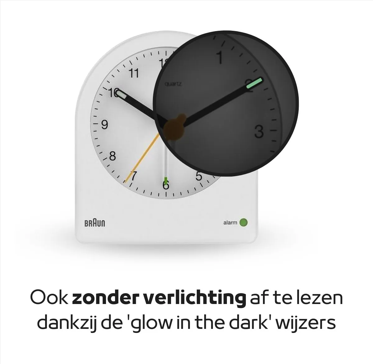 Braun BC22W Wekker - Wit - afbeelding 3 van 6