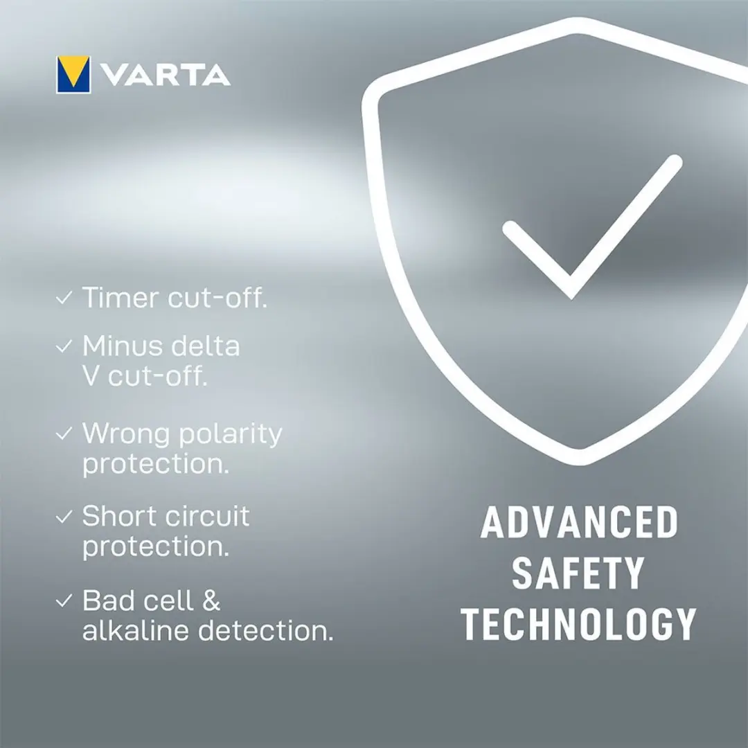 Varta 57070 201 401 Oplader AA/AAA - 12V - Zilver