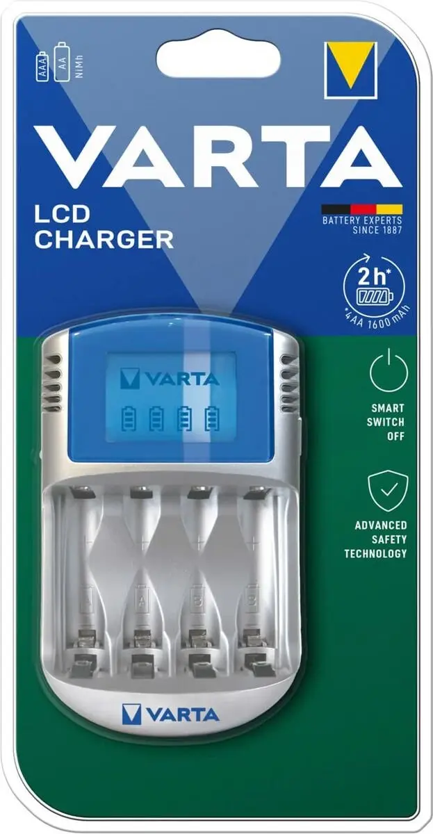 Varta 57070 201 401 Oplader AA/AAA - 12V - Zilver
