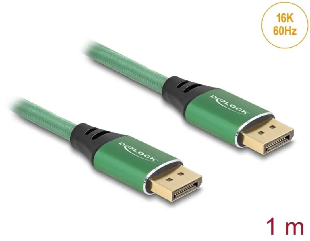 Delock DisplayPort Kabel 16K 60Hz 1m