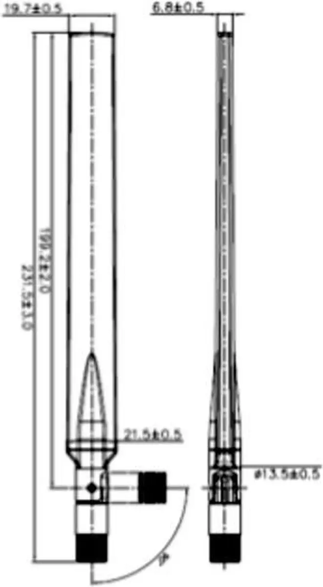 Delock LTE Antenne Omnidirectioneel SMA(m) 0-4 dBi - Wit