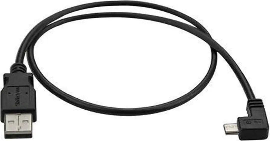 Startech Micro USB Haakse Kabel 0,5m - Zwart