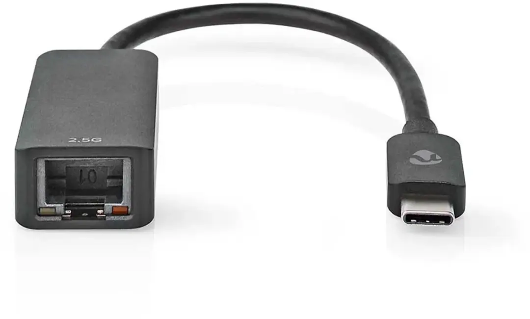 Nedis USB-C 2.5Gbps Netwerkadapter 0.2m - Zwart