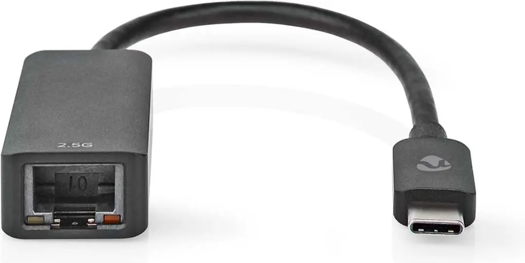 Nedis USB-C 2.5Gbps Netwerkadapter 0.2m - Zwart - afbeelding 6 van 6