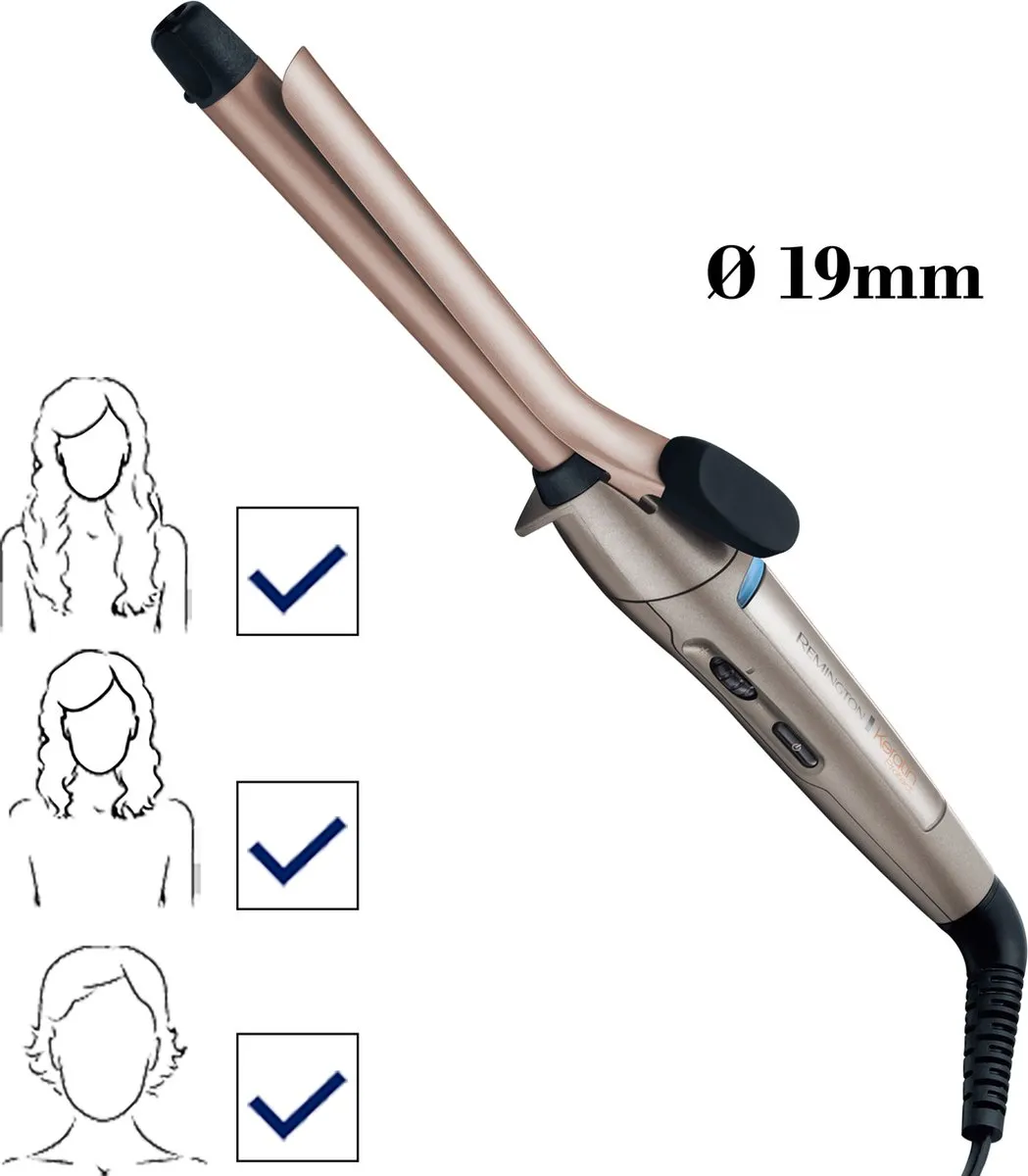 Remington CI5318 Keratin Protect Krultang 19mm - Brons/Rosegoud