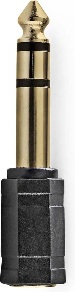 Nedis Stereo-Audioadapter 6,35mm naar 3,5mm - Verguld - Antraciet