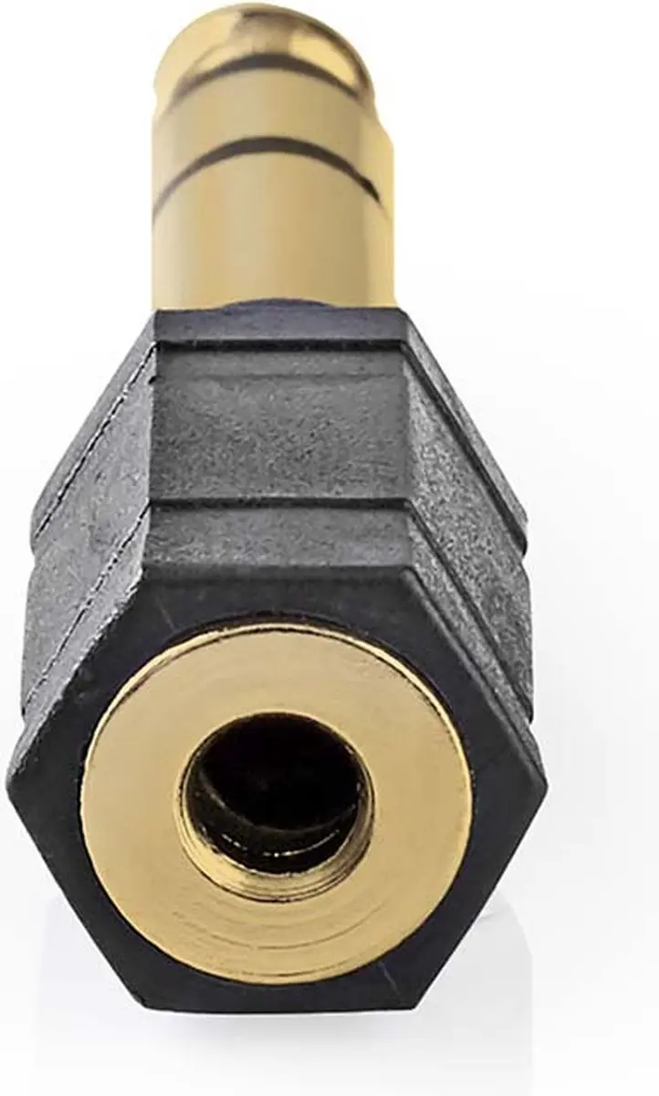 Nedis Stereo-Audioadapter 6,35mm naar 3,5mm - Verguld - Antraciet