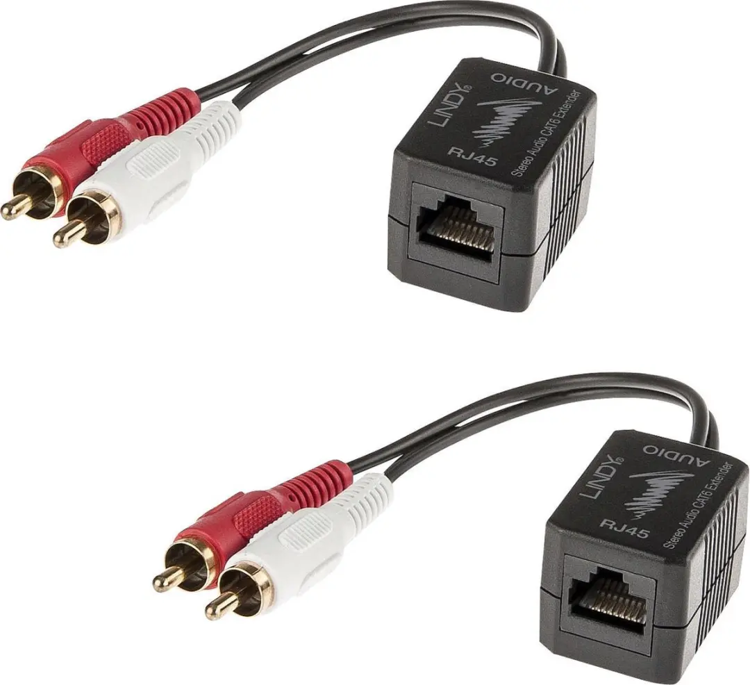 Lindy 2xRCA/RJ45 Kabeladapter