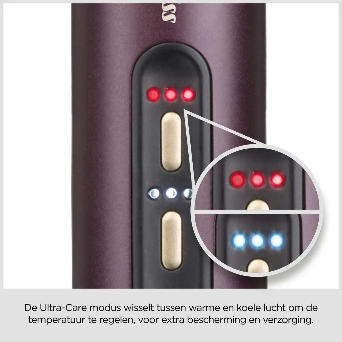 Babyliss Air Power Smooth AS6400E Föhnborstel - 900W - Paars