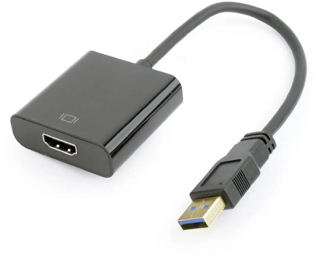 Gembird USB naar HDMI Display Adapter - Zwart - afbeelding 6 van 6