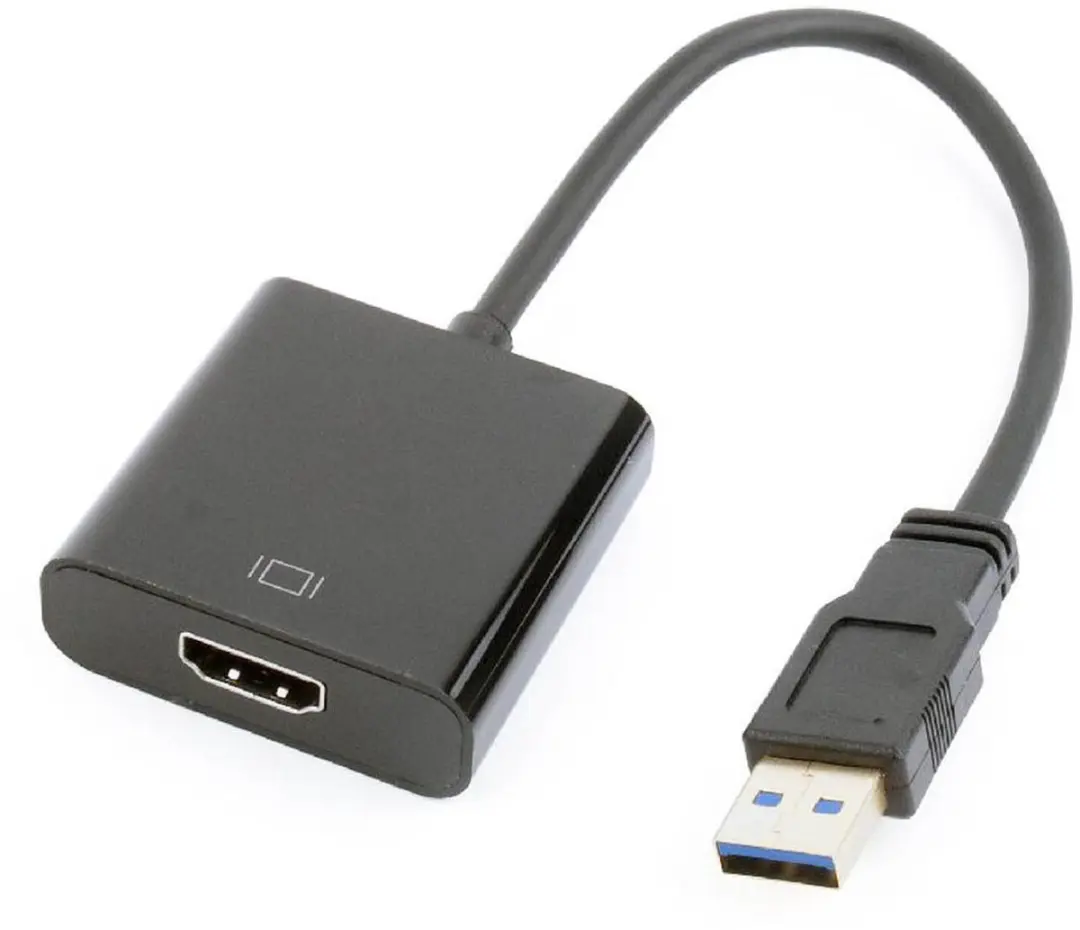 Gembird USB naar HDMI Display Adapter - Zwart