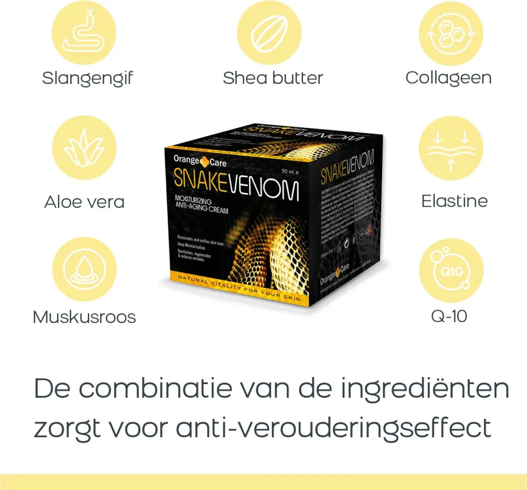 Orange Care Snake Venom Anti-Rimpel Gezichtscrème 50ml