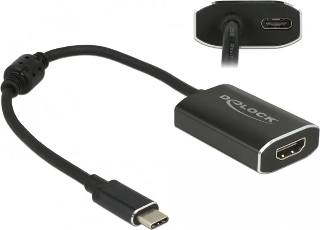 Delock USB-C naar HDMI & USB-C PD Adapter 4K60
