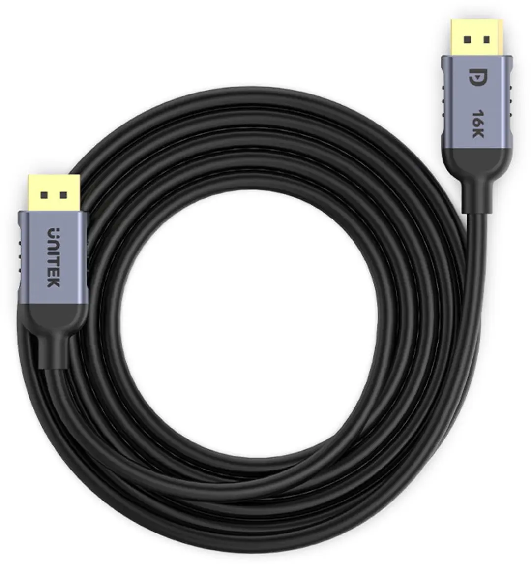 Unitek C1628GY01-3M DisplayPort Kabel - Zwart/Grijs