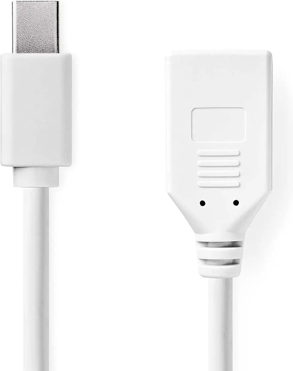 Nedis Mini DisplayPort-Kabel CCGB37450WT02 - 0,2m - Wit