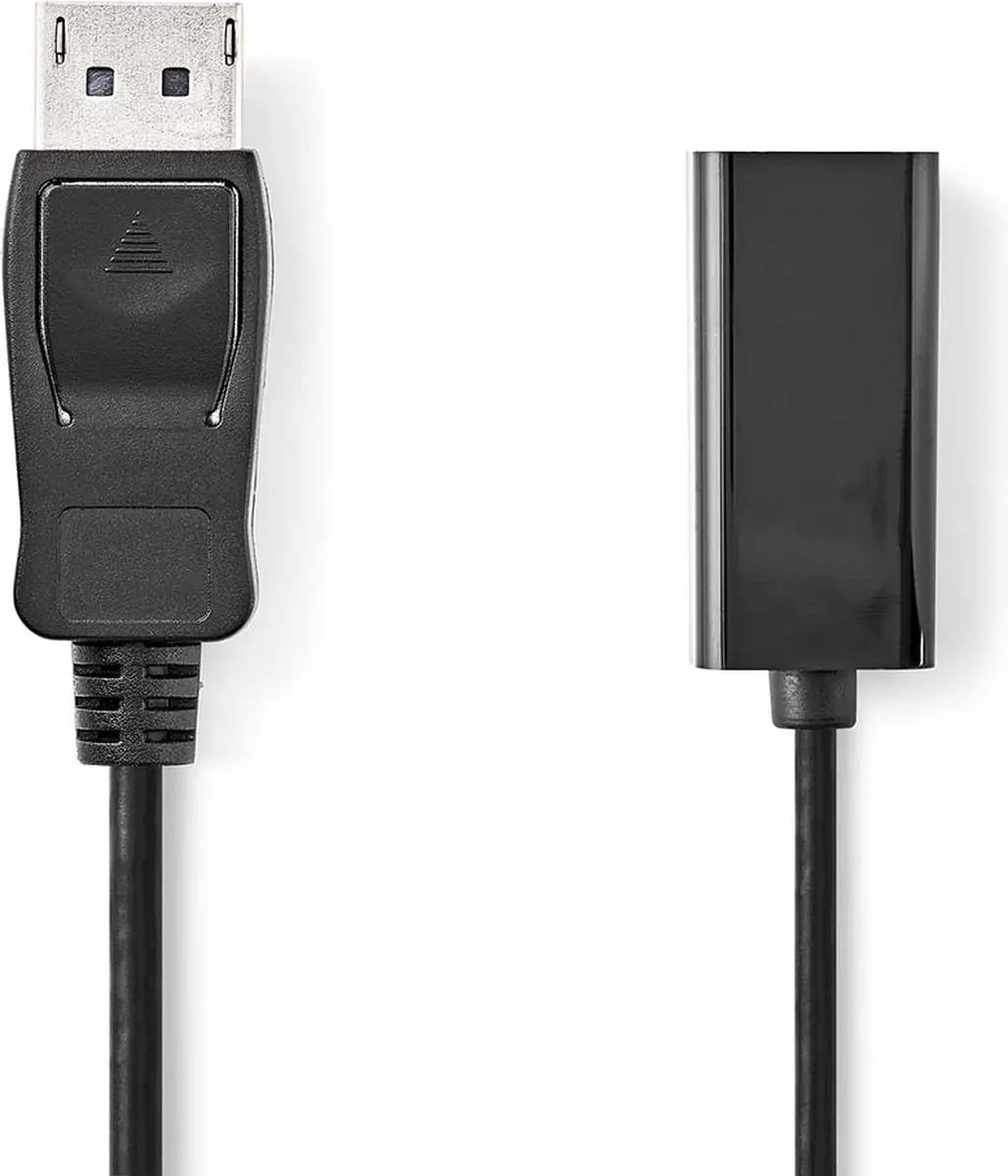 Nedis DisplayPort naar HDMI Kabel 1080p - 0,2m - Zwart