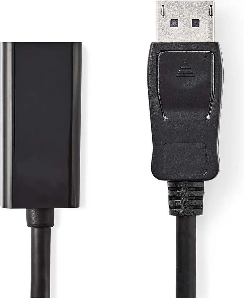 Nedis DisplayPort naar HDMI Kabel 1080p - 0,2m - Zwart - afbeelding 6 van 6