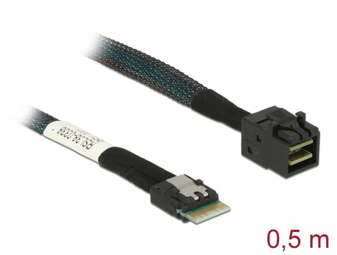 Delock SAS SFF-8654 naar Mini SAS HD SFF-8643 Kabel