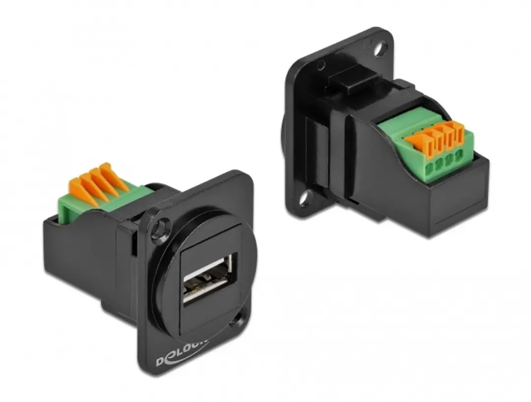 Delock USB 2.0 D-Type Module Type-A Vrouwelijk naar Terminalblok