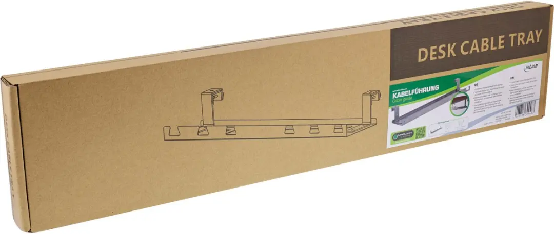 InLine Bureau Kabelgoot 59cm - Grijs