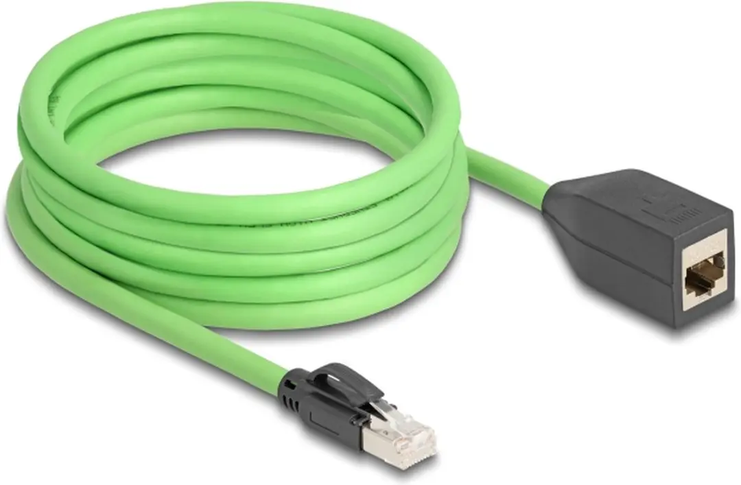 Delock RJ45 Netwerkverlengkabel Cat.6A SF/UTP 5m - Groen