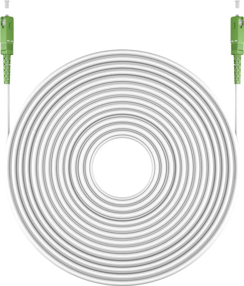 Goobay SC/APC Simplex FTTH Kabel OS2 Wit 2m - 10 Stuks