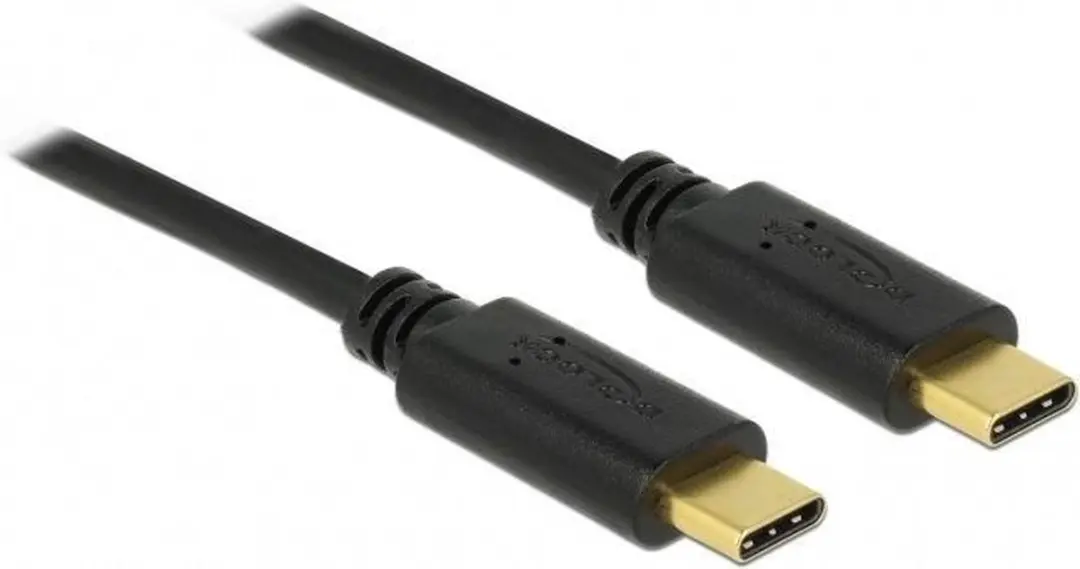 Delock USB-C Kabel 83043 - USB 2.0 20V/5A - 0,5m - Zwart