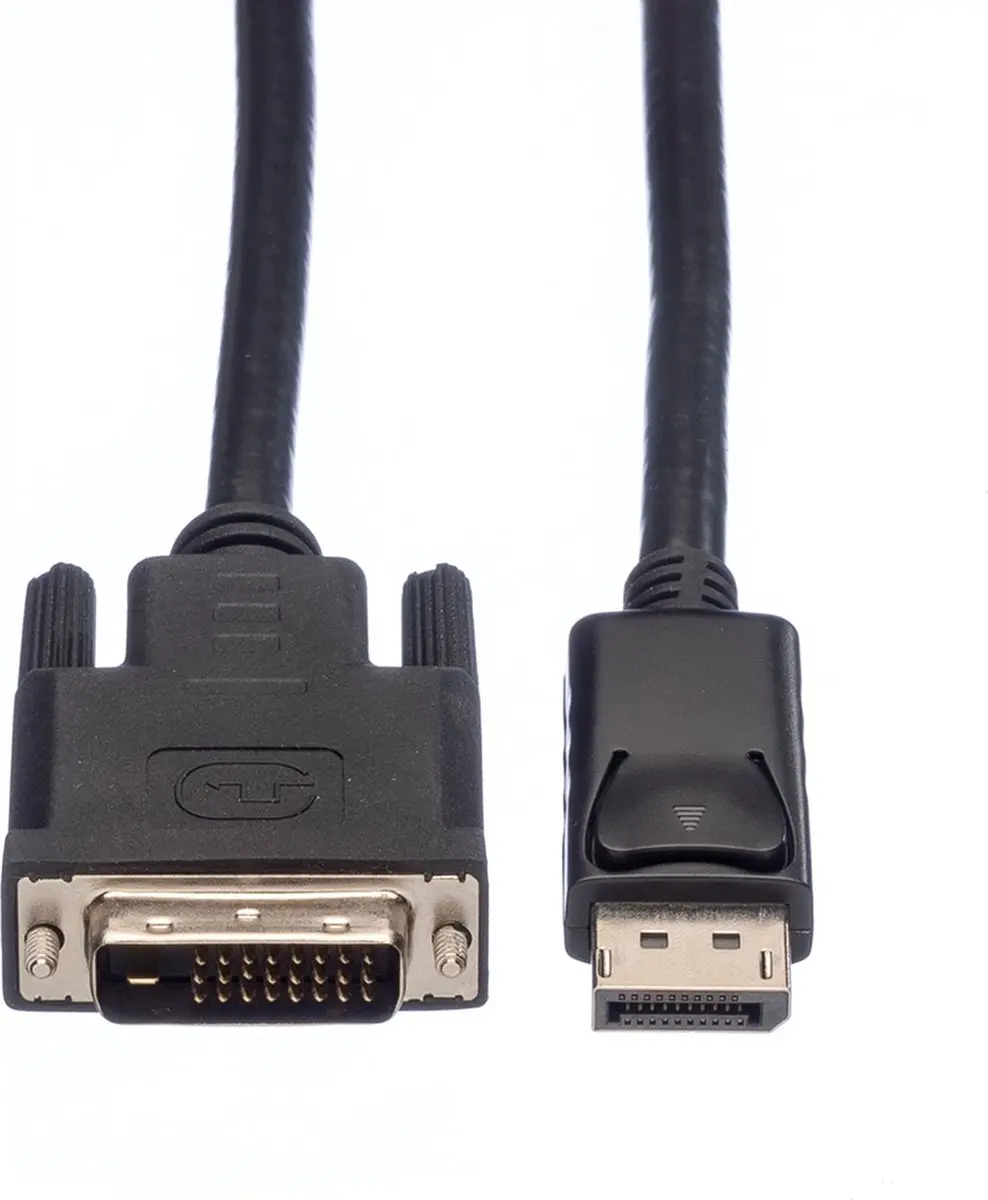 Roline DisplayPort naar DVI Kabel 1,5m - Zwart