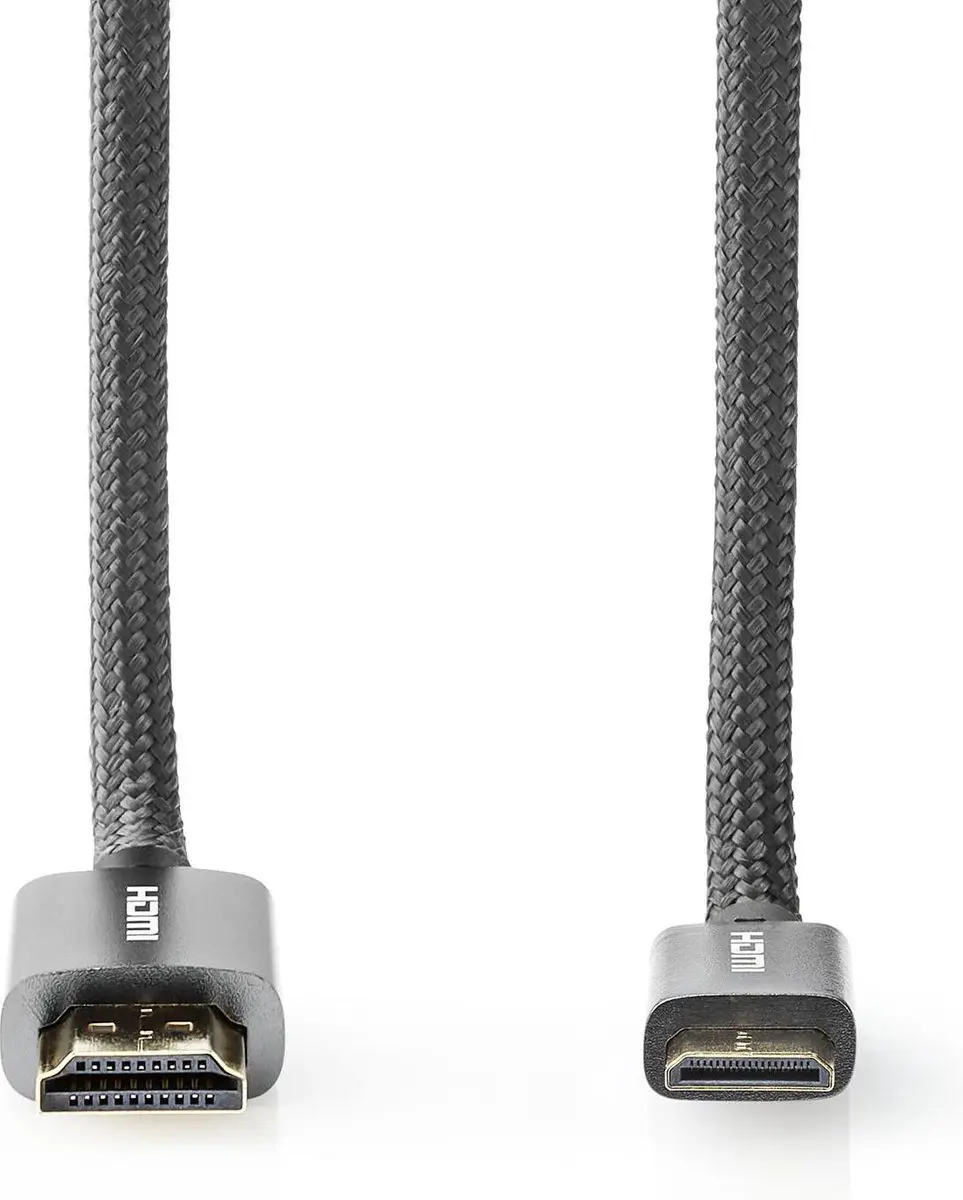 Nedis HDMI-Kabel CVTB34500GY20 4K@60Hz 18Gbps 2m - Antraciet