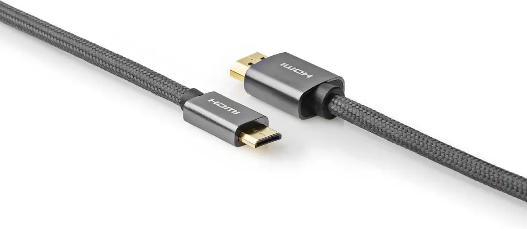 Nedis HDMI-Kabel CVTB34500GY20 4K@60Hz 18Gbps 2m - Antraciet