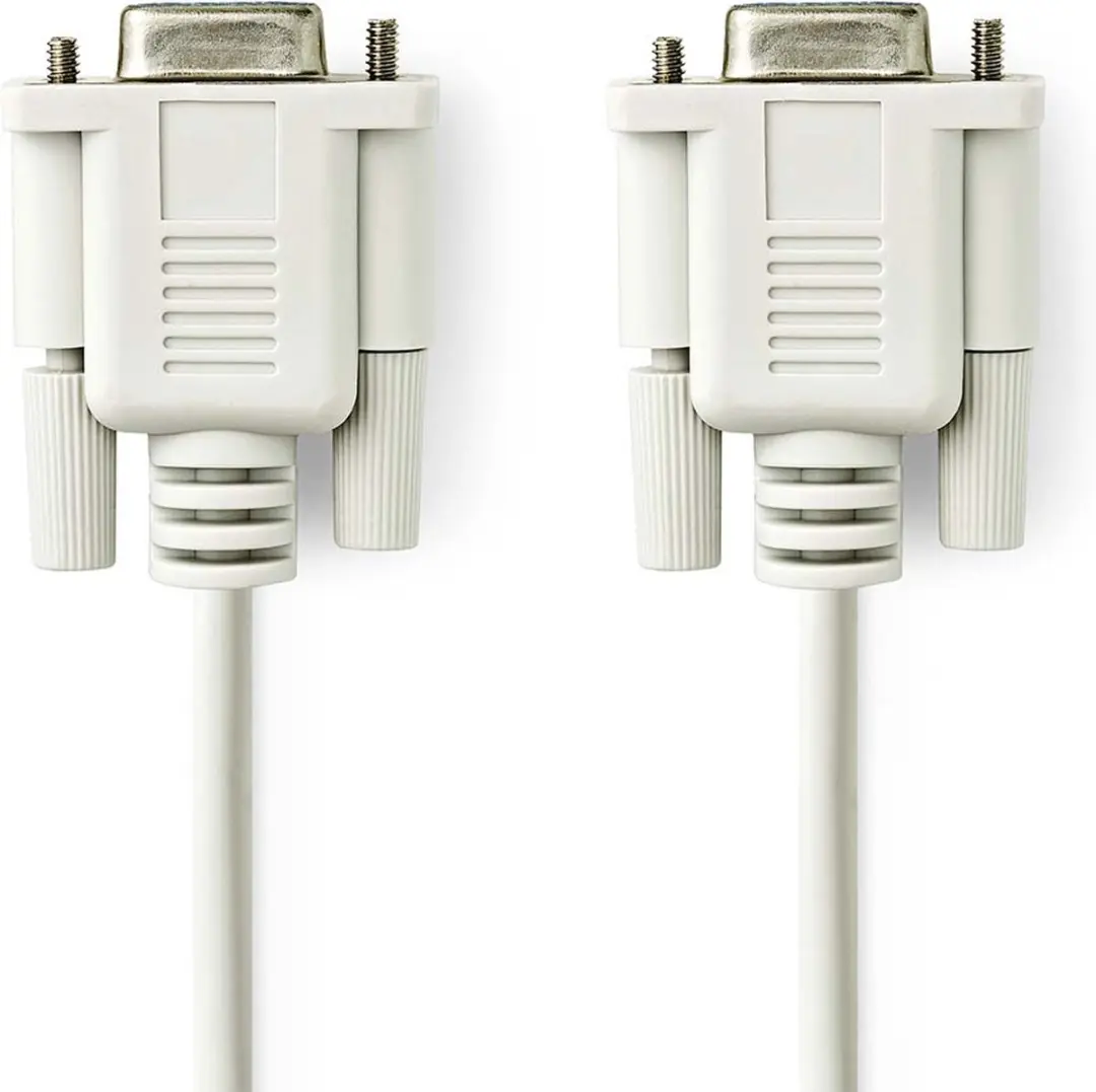 Nedis Nullmodemkabel D-SUB 9-Pins Female - 2m - Ivoor
