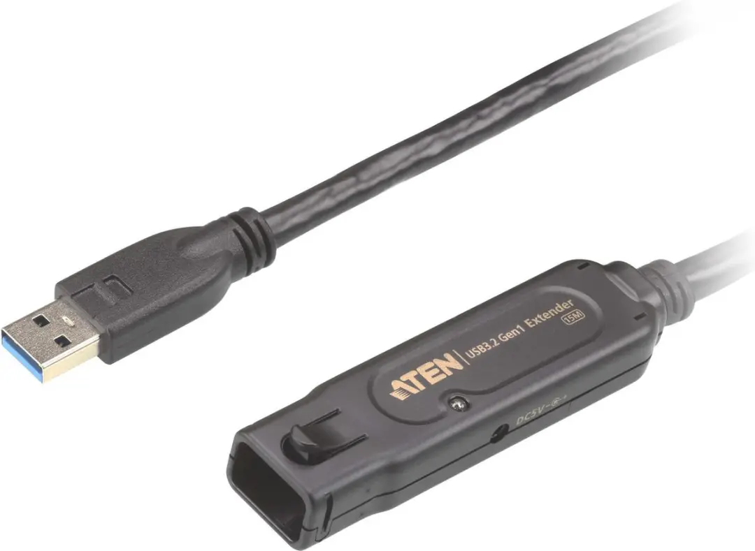Aten UE3315A USB 3.2 Gen 1 Verlengkabel 15m - Zwart