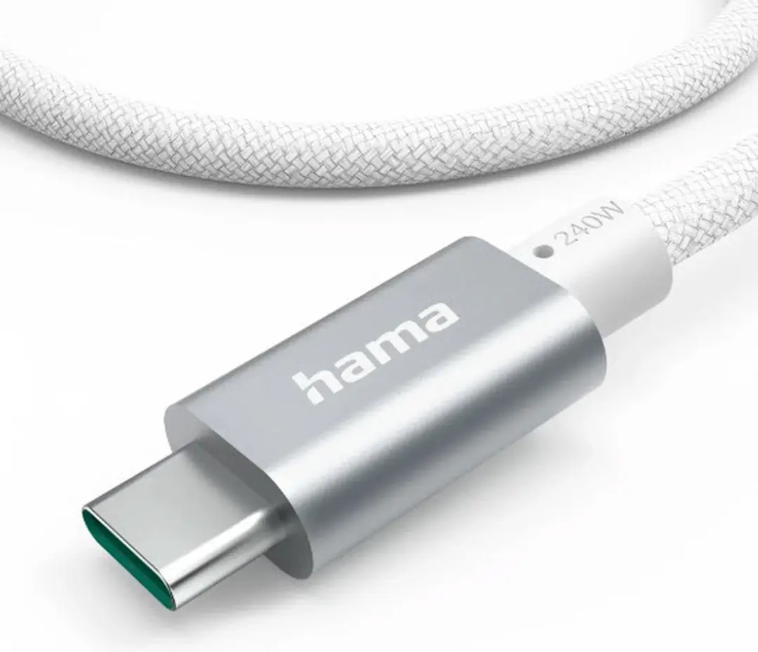 Hama USB-C Oplaadkabel 150cm - USB 3.2 Gen2 10Gbit/s - Wit