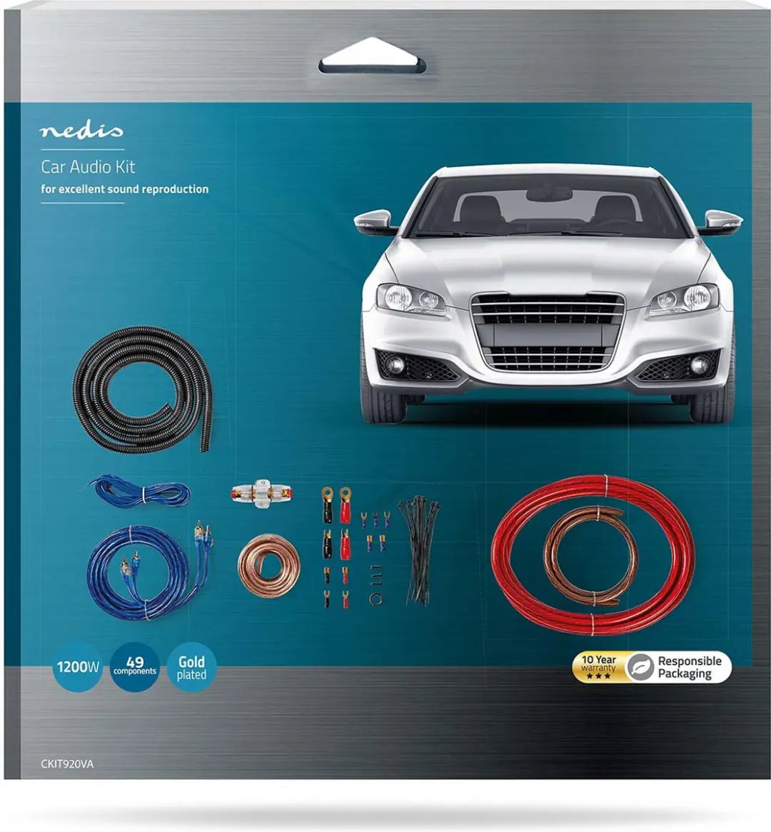 Nedis CKIT920VA Installatieset Autoradio - 1200W - Verguld