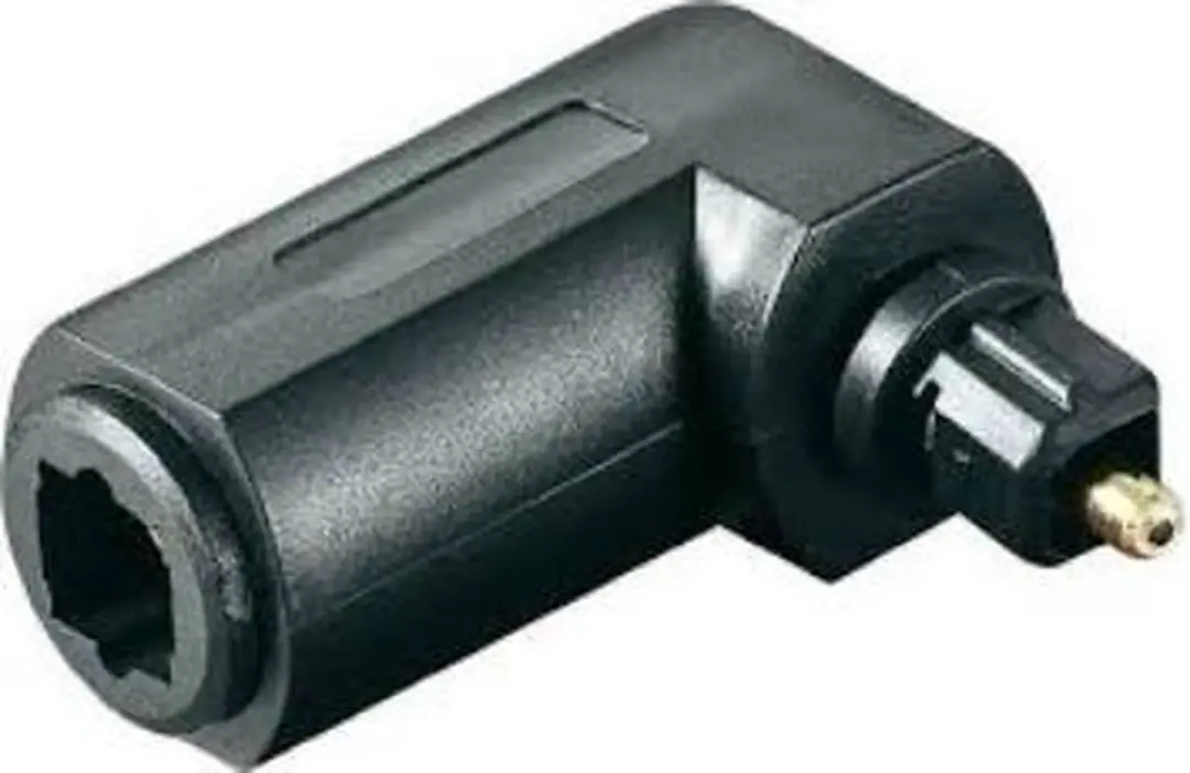 Goobay Haakse Toslink Adapter 360° - Verguld - Zwart