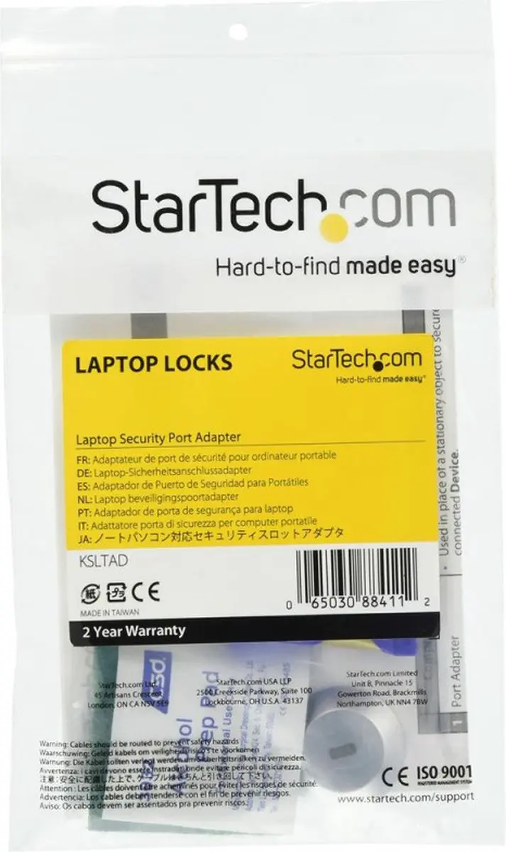 Startech Universele K-Slot Adapter KSLTAD - Metaal