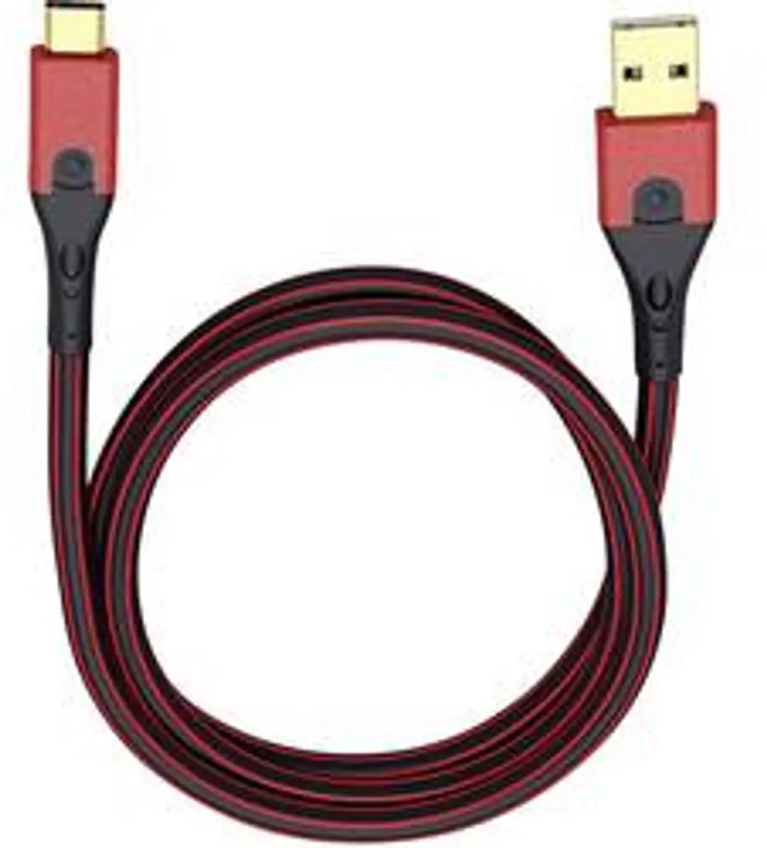 Oehlbach USB 3.2 Gen 1 Kabel 3m Rood/Zwart - USB-A & USB-C