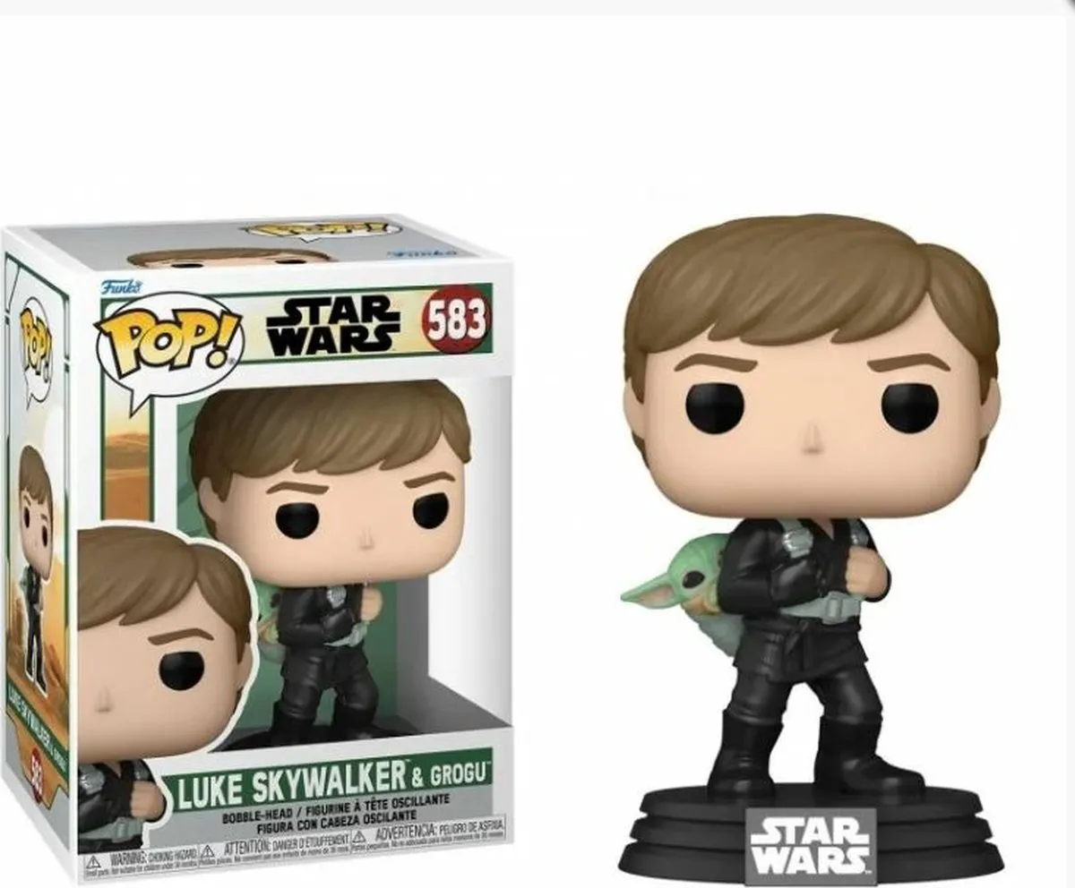 Funko Star Wars The Book of Boba Fett Luke Skywalker & Grogu Pop #583