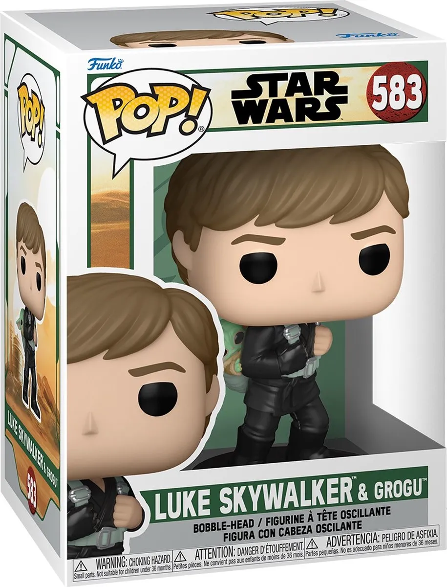 Funko Star Wars The Book of Boba Fett Luke Skywalker & Grogu Pop #583 - Multi - afbeelding 2 van 5