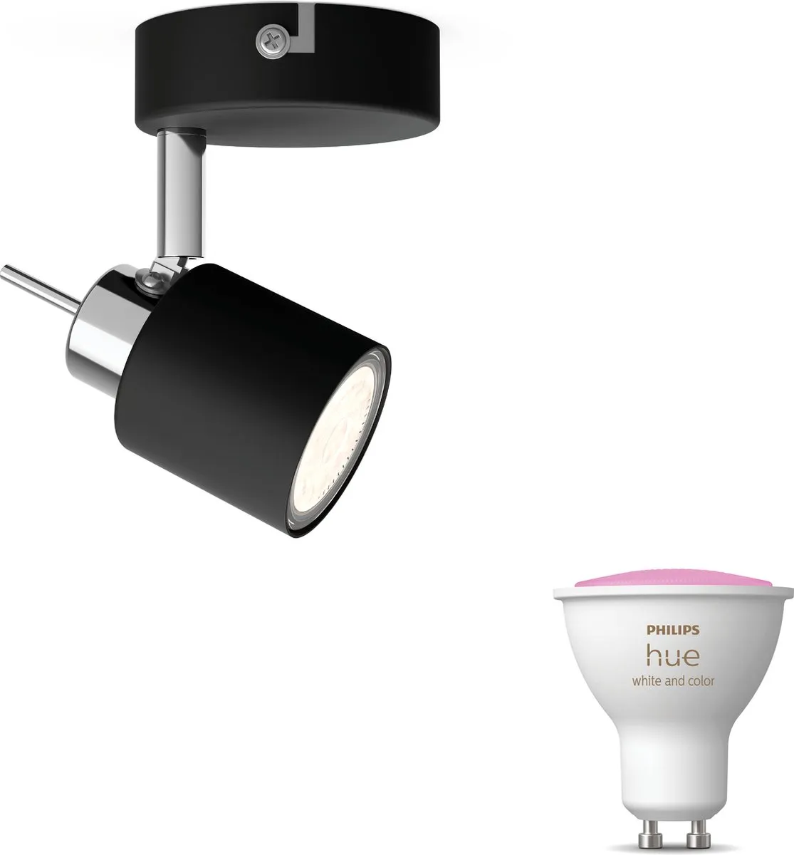 Philips Hue Meranti Opbouwspot Zwart