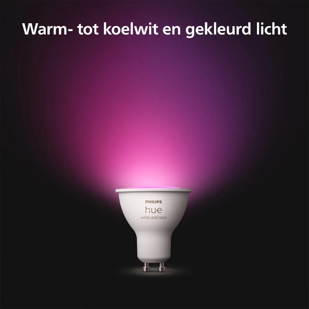 Philips Hue Meranti Opbouwspot Zwart - GU10 RGBW
