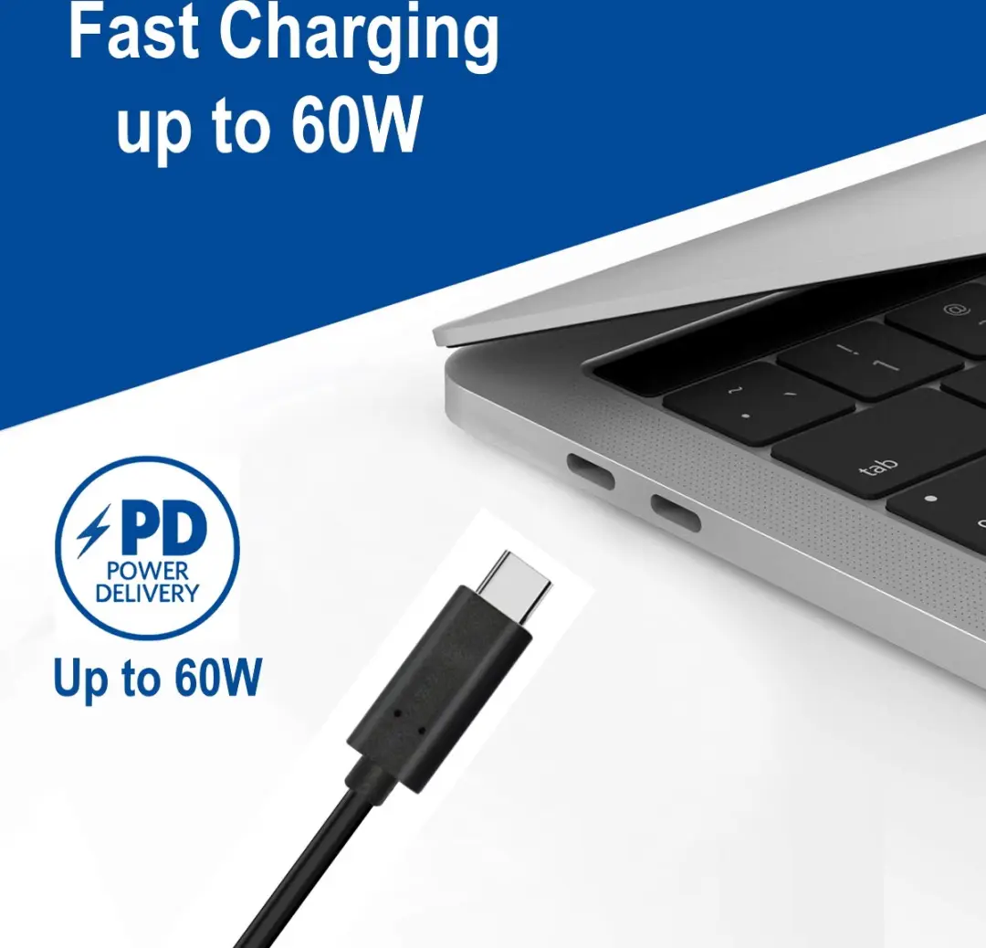 Ewent EC1045 USB-oplaadkabel - Zwart