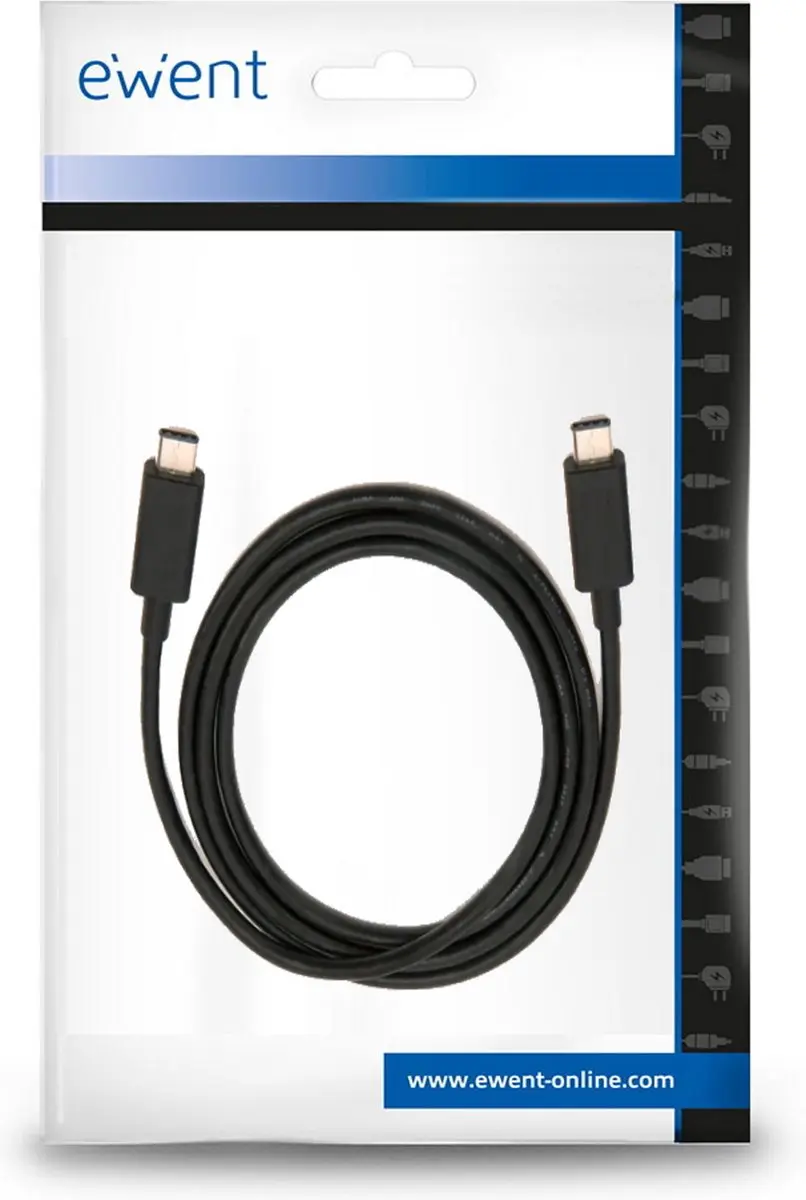 Ewent EC1045 USB-oplaadkabel - Zwart