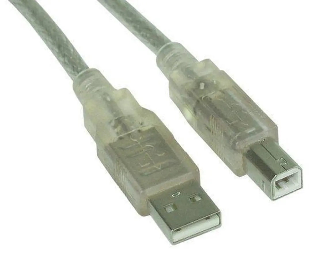 InLine USB naar USB-B Kabel 2.0 - 10m - Transparant