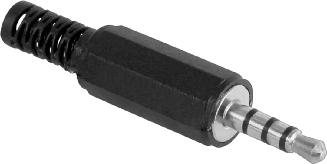 Goobay 3,5mm Jack Connector - 4-polig - Zwart