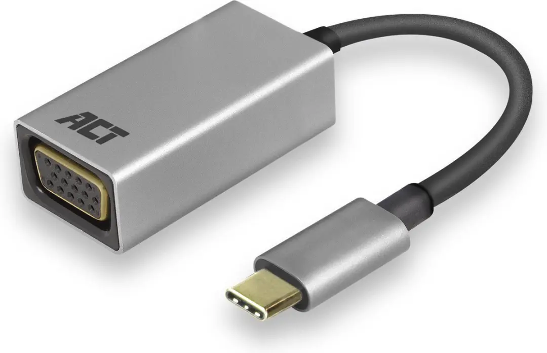 ACT AC7000 USB-C naar VGA Adapter - Grijs